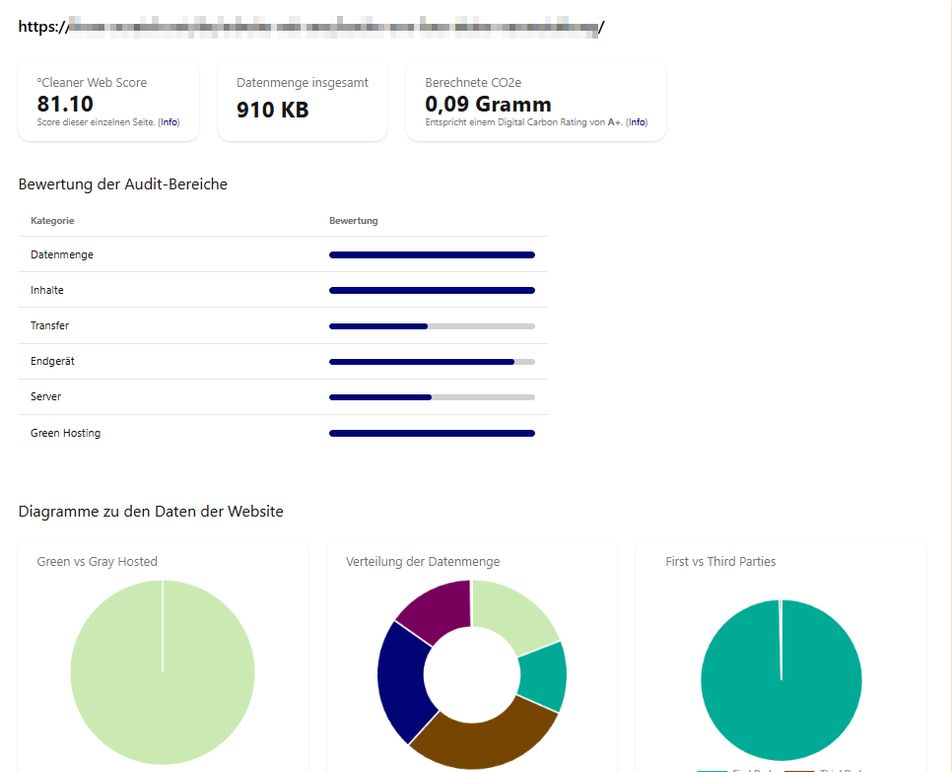 Screenshot des °Cleaner Web Toolset Reports #3